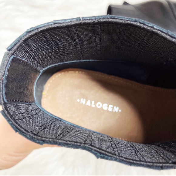 HALOGEN Skylar Leather Pointy Toe Chelsea Bootie - Picture 9 of 11